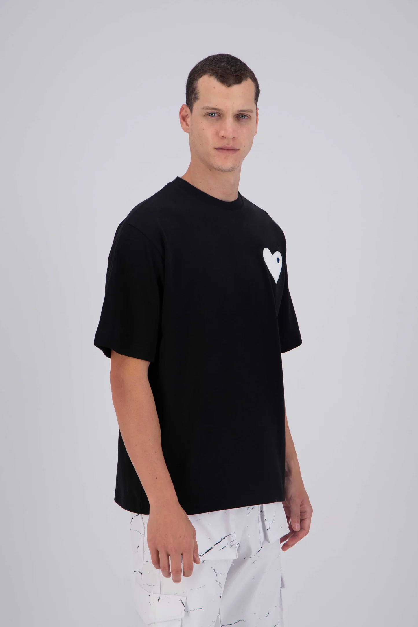 T-shirt ADJ PARIS "COEUR CHIC" NOIR