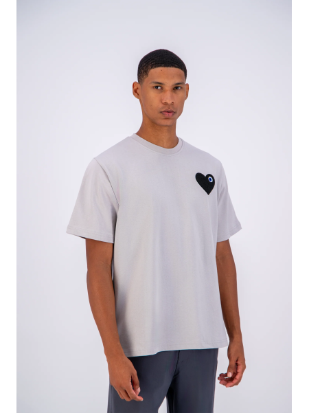 T-shirt ADJ PARIS "COEUR CHIC" GRIS