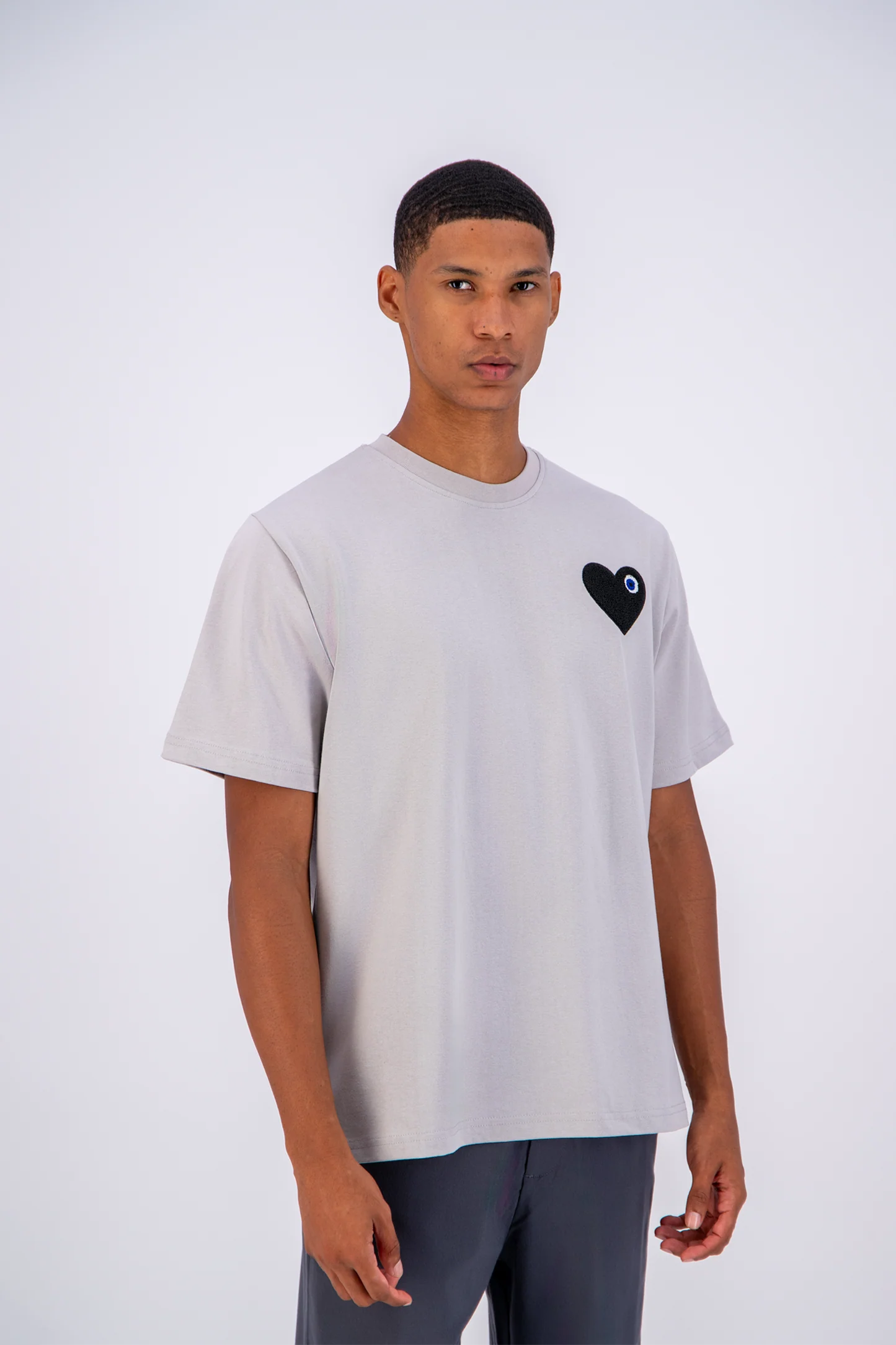 T-shirt ADJ PARIS "COEUR CHIC" GRIS