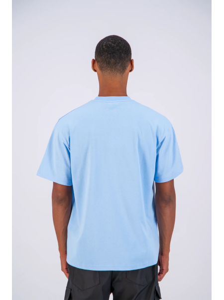 T-shirt ADJ PARIS "COEUR CHIC" BLEU CIEL