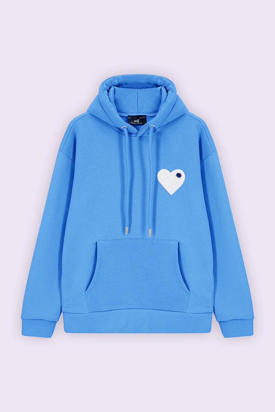 Hoodie ADJ PARIS "COEUR CHIC" BLEU