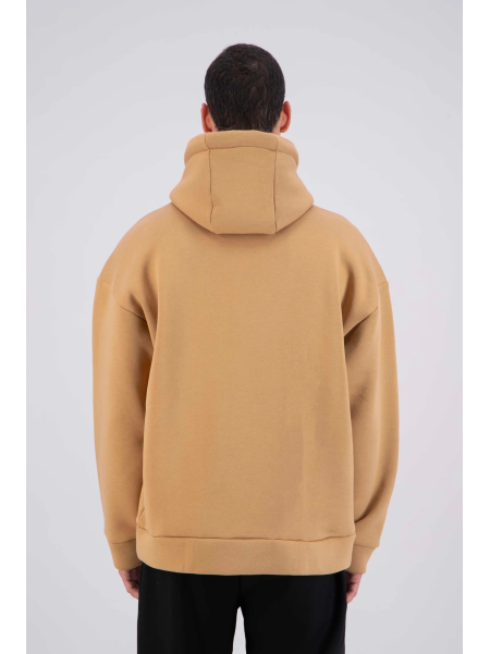 Hoodie ADJ PARIS "COEUR CHIC" CAMEL