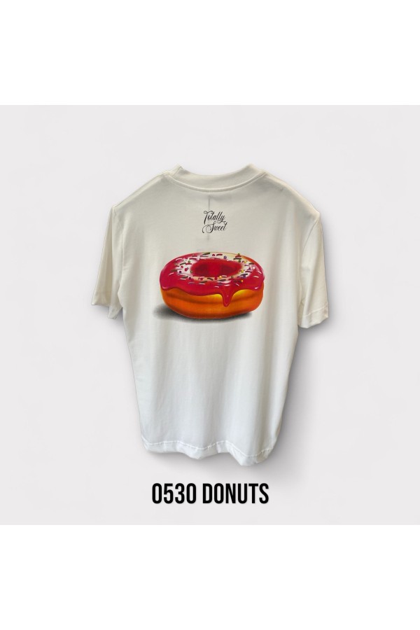 T-shirt ADJ PARIS DONUTS CHIC BLANC