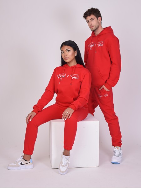 SWEAT À CAPUCHE SIGNATURE ROUGE