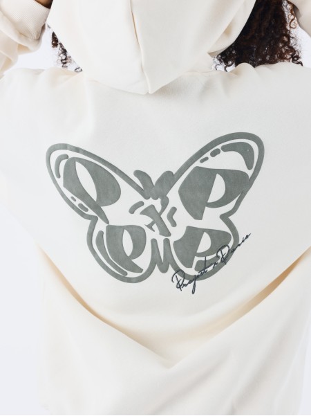 SWEAT À CAPUCHE PAPILLON