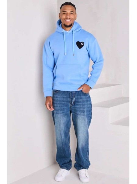 CŒUR CHIC HOODIE BLEU CIEL