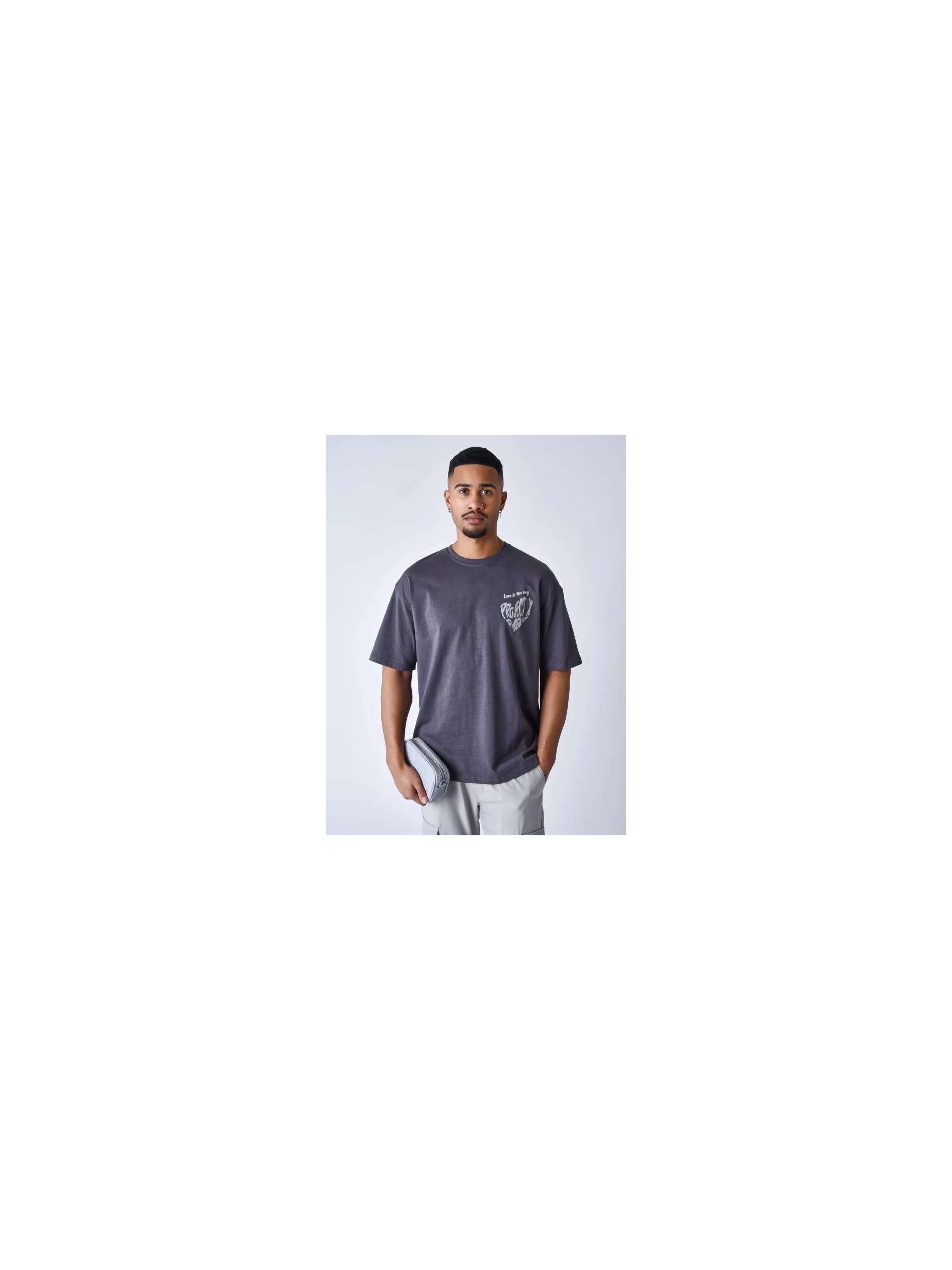 T-SHIRT CŒUR IMPRESSION EN RELIEF