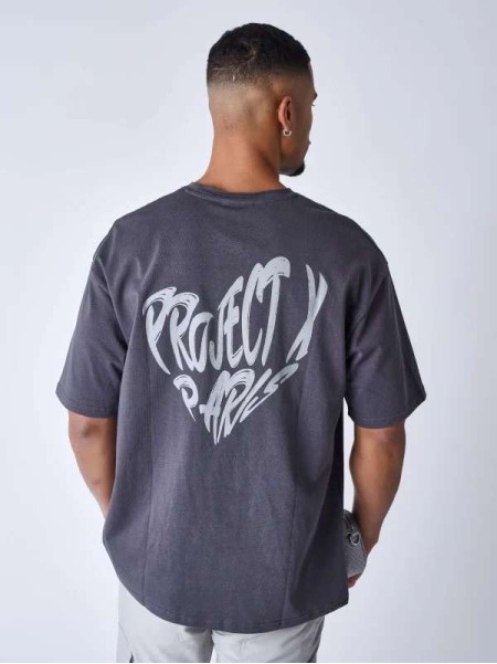 T-SHIRT CŒUR IMPRESSION EN RELIEF