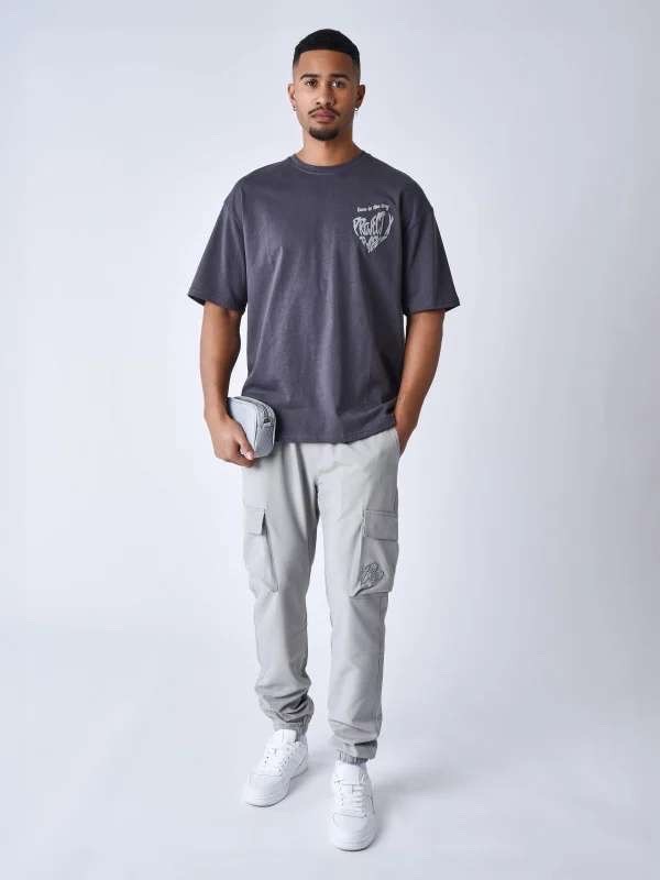 T-SHIRT CŒUR IMPRESSION EN RELIEF
