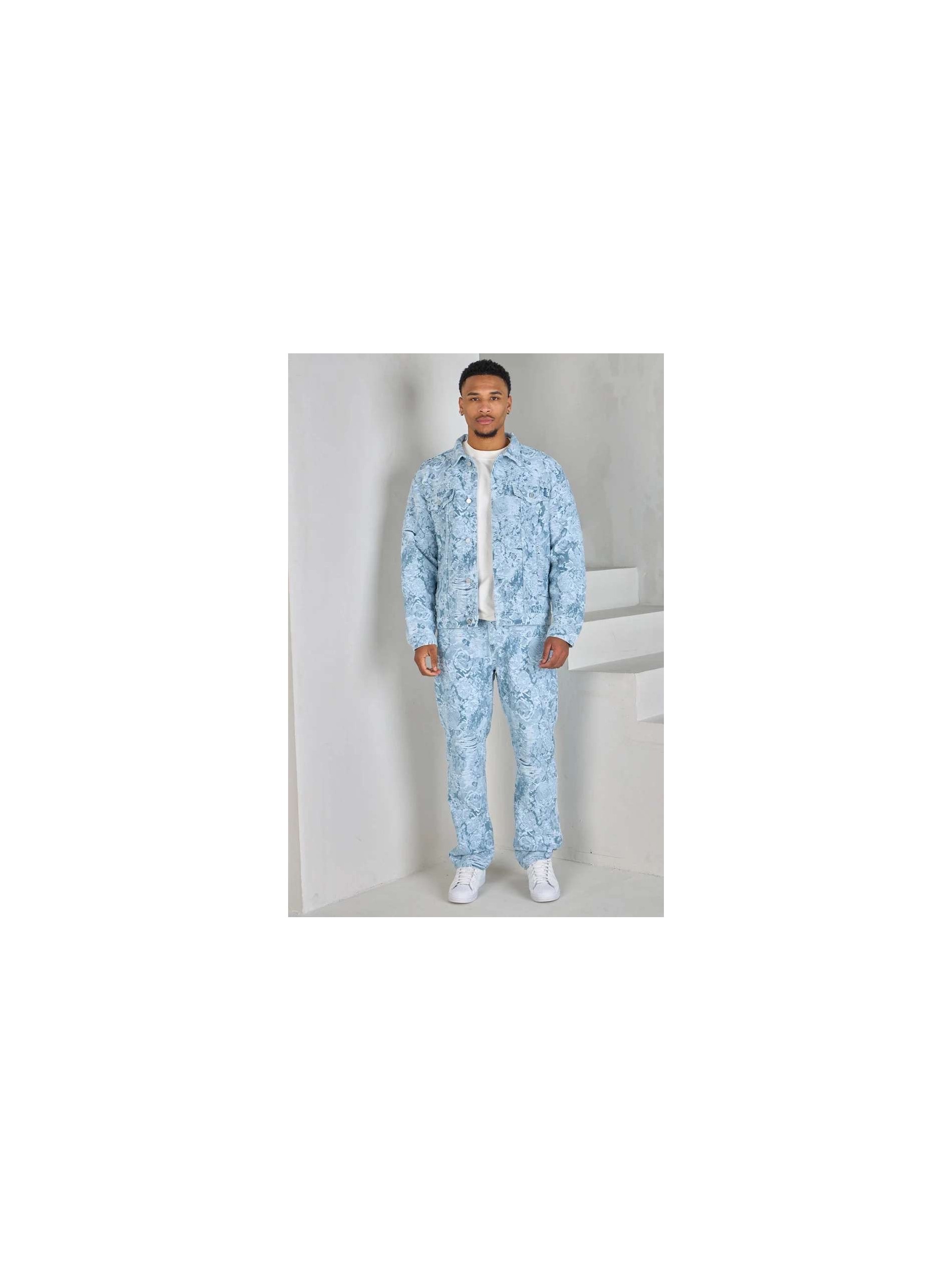 Veste en jean bleu clair John ,H