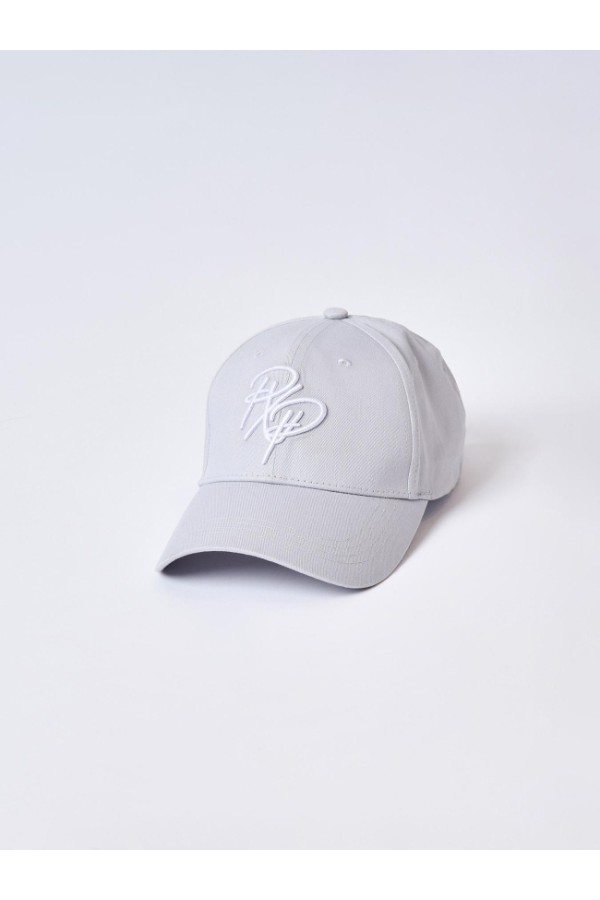 CASQUETTE LOGO BRODÉ GRIS CLAIR