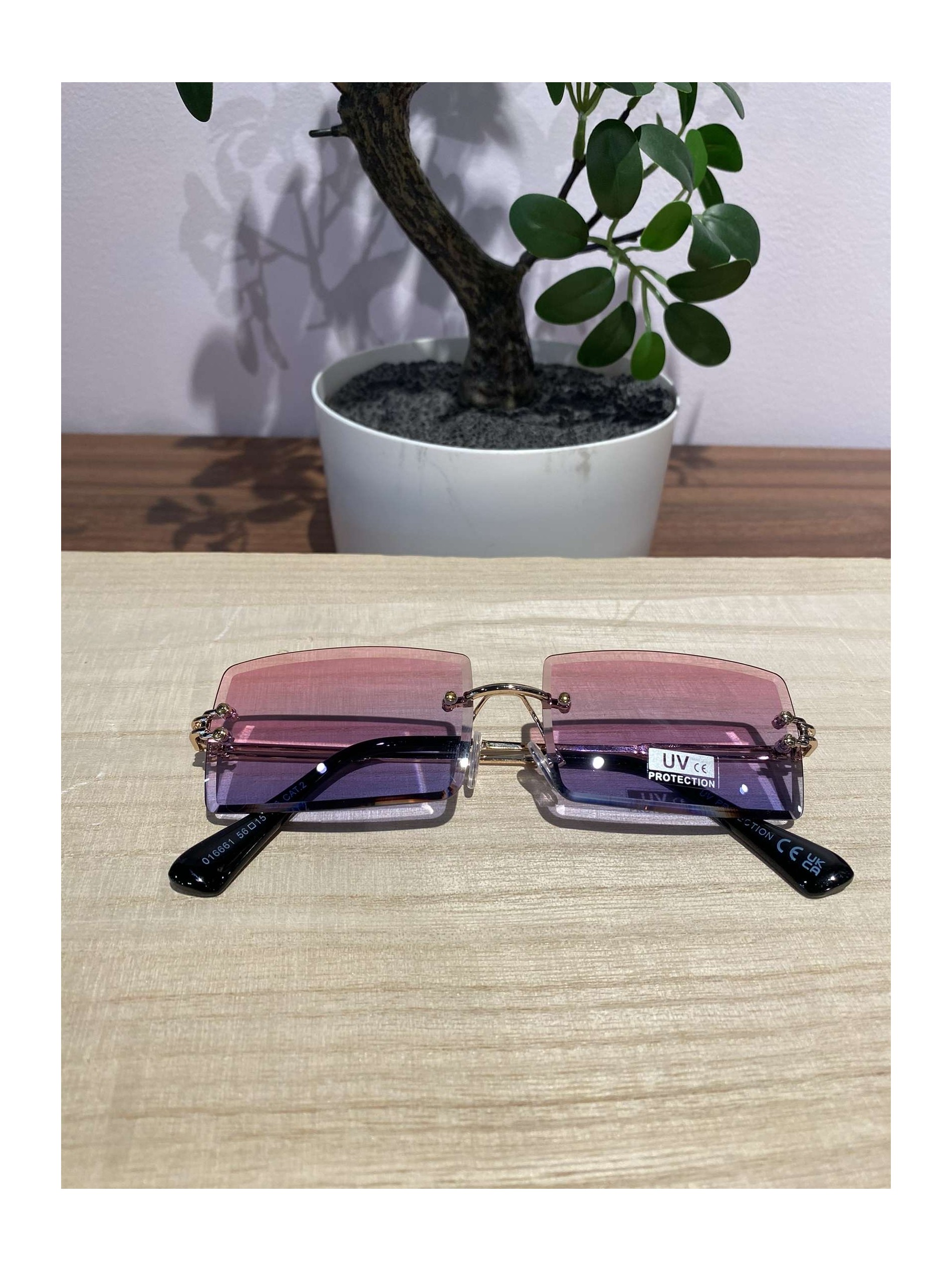 Lunettes Carré, rose ,violet