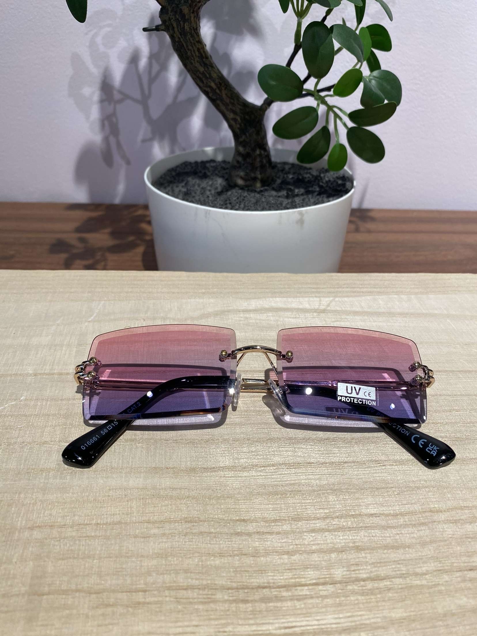 Lunettes Carré, rose ,violet