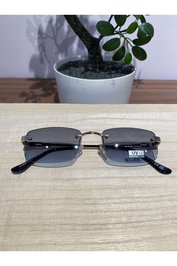 Lunettes bleues bordure arrondi