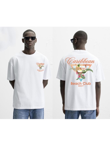 Tee Shirt BEACH CLUB CARAIBEAN