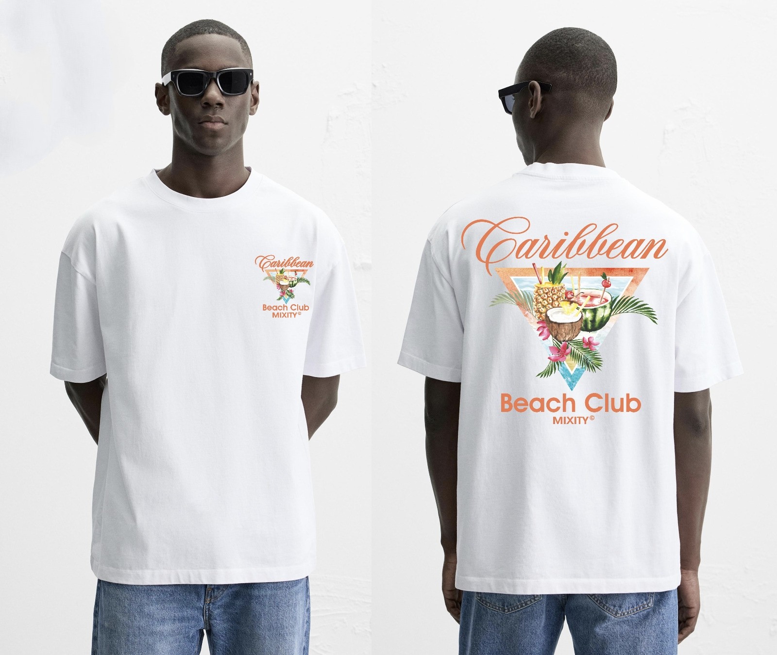 Tee Shirt BEACH CLUB CARAIBEAN