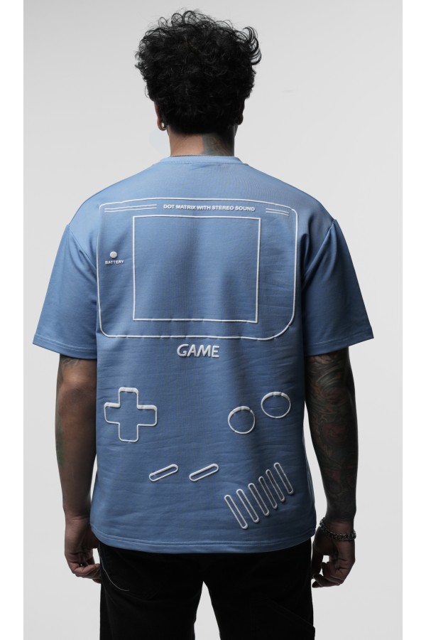 T-SHIRT GAME BOY blue