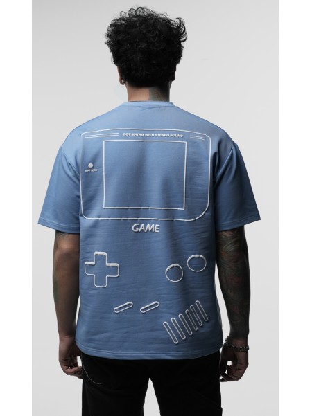 T-SHIRT GAME BOY blue