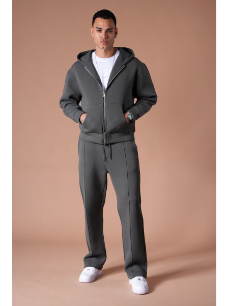 Ensemble IKAO Paris Néoprène Anthracite LP2613 – Survêtement Homme Tendance au Meilleur Prix