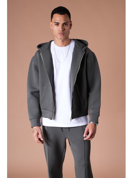 Ensemble IKAO Paris Néoprène Anthracite LP2613 – Survêtement Homme Tendance au Meilleur Prix