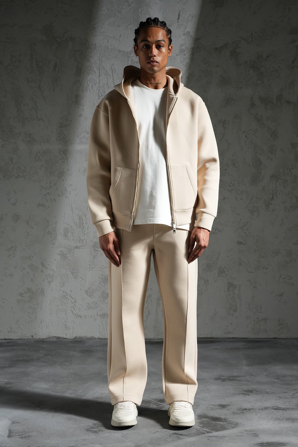 Ensemble IKAO Paris Néoprène Beige LP2613 – Survêtement Homme Confort et Style au Meilleur Prix