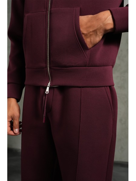 Ensemble IKAO Paris Néoprène Bordeaux LP2613 – Survêtement Homme Tendance au Meilleur Prix