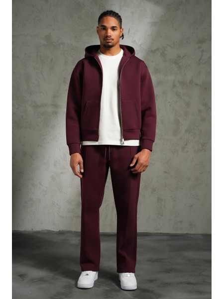 Ensemble IKAO Paris Néoprène Bordeaux LP2613 – Survêtement Homme Tendance au Meilleur Prix