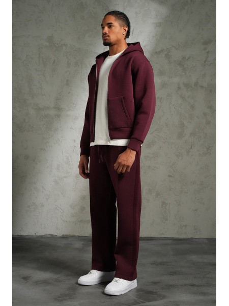 Ensemble IKAO Paris Néoprène Bordeaux LP2613 – Survêtement Homme Tendance au Meilleur Prix