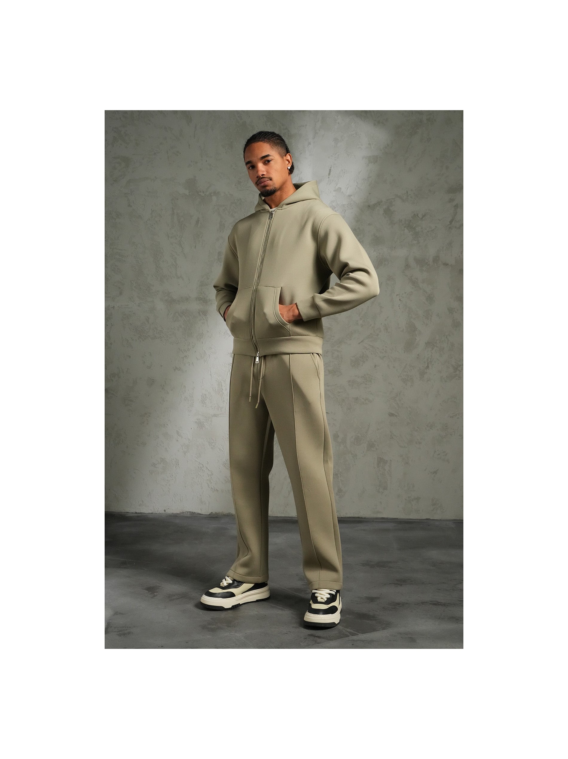 Ensemble IKAO Paris Néoprène Kaki Clair LP2613 – Survêtement Homme Tendance au Meilleur Prix