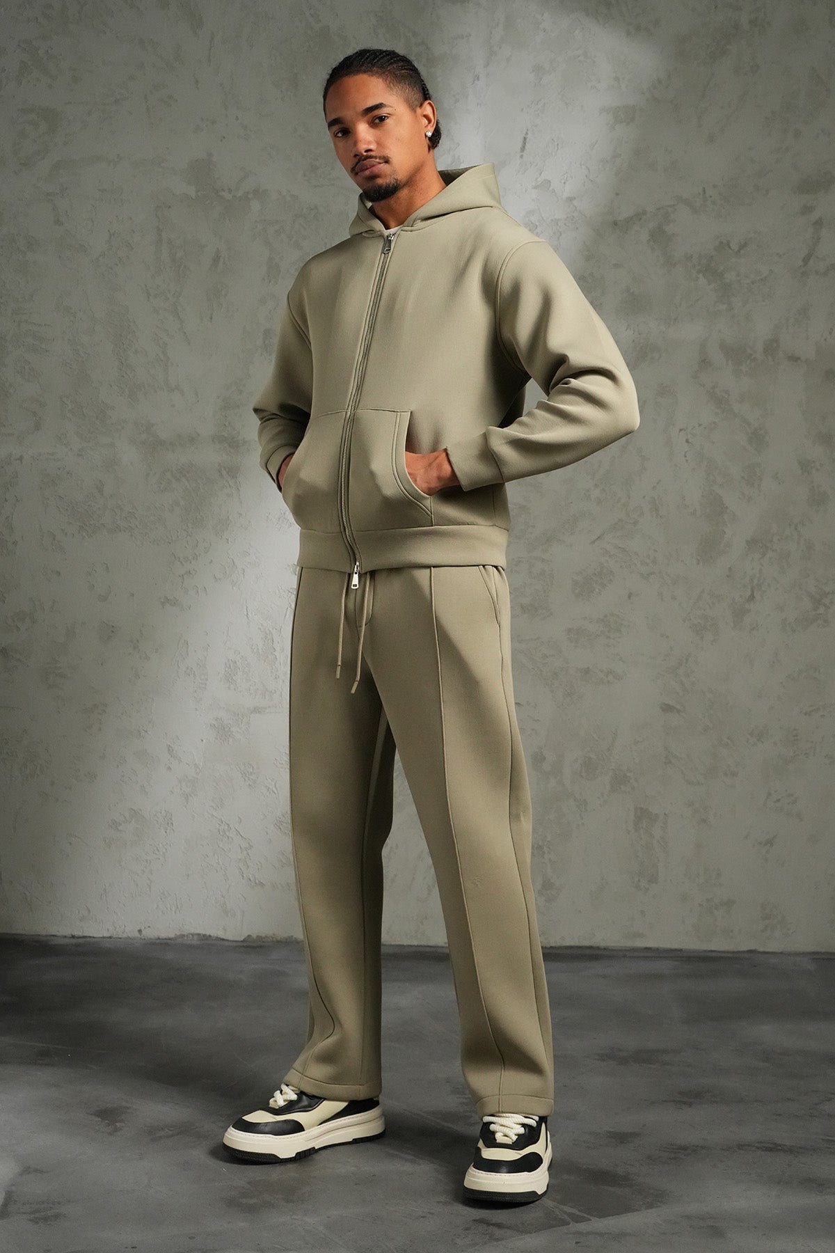 Ensemble IKAO Paris Néoprène Kaki Clair LP2613 – Survêtement Homme Tendance au Meilleur Prix