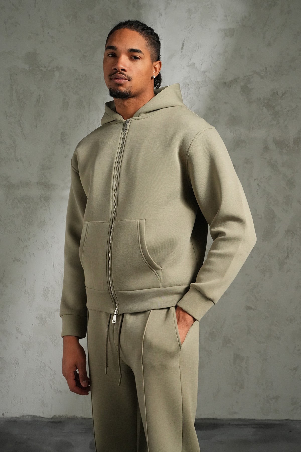 Ensemble IKAO Paris Néoprène Kaki Clair LP2613 – Survêtement Homme Tendance au Meilleur Prix