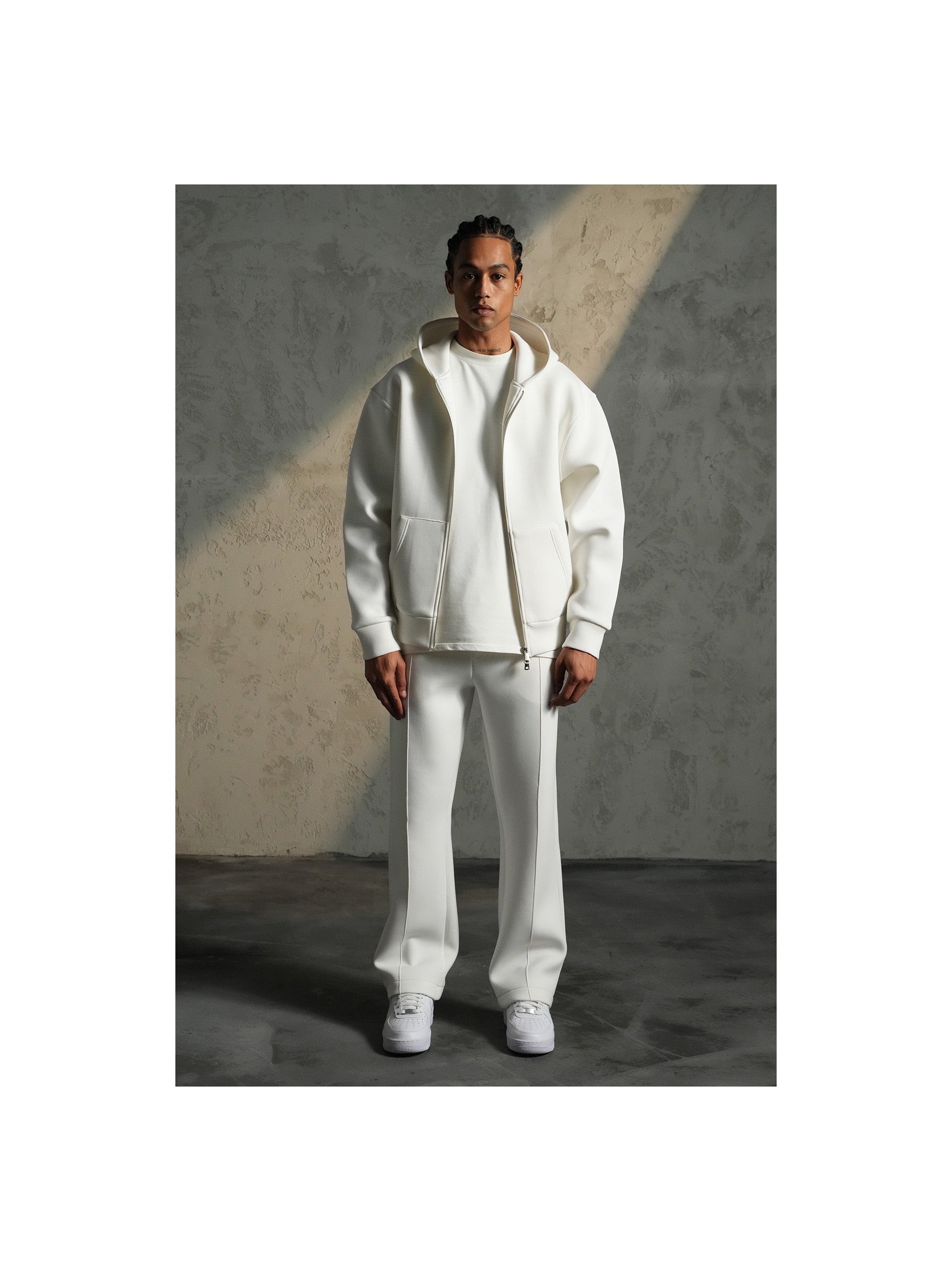 Ensemble IKAO Paris Néoprène Blanc LP2613 – Survêtement Homme Tendance au Meilleur Prix