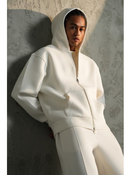 Ensemble IKAO Paris Néoprène Blanc LP2613 – Survêtement Homme Tendance au Meilleur Prix