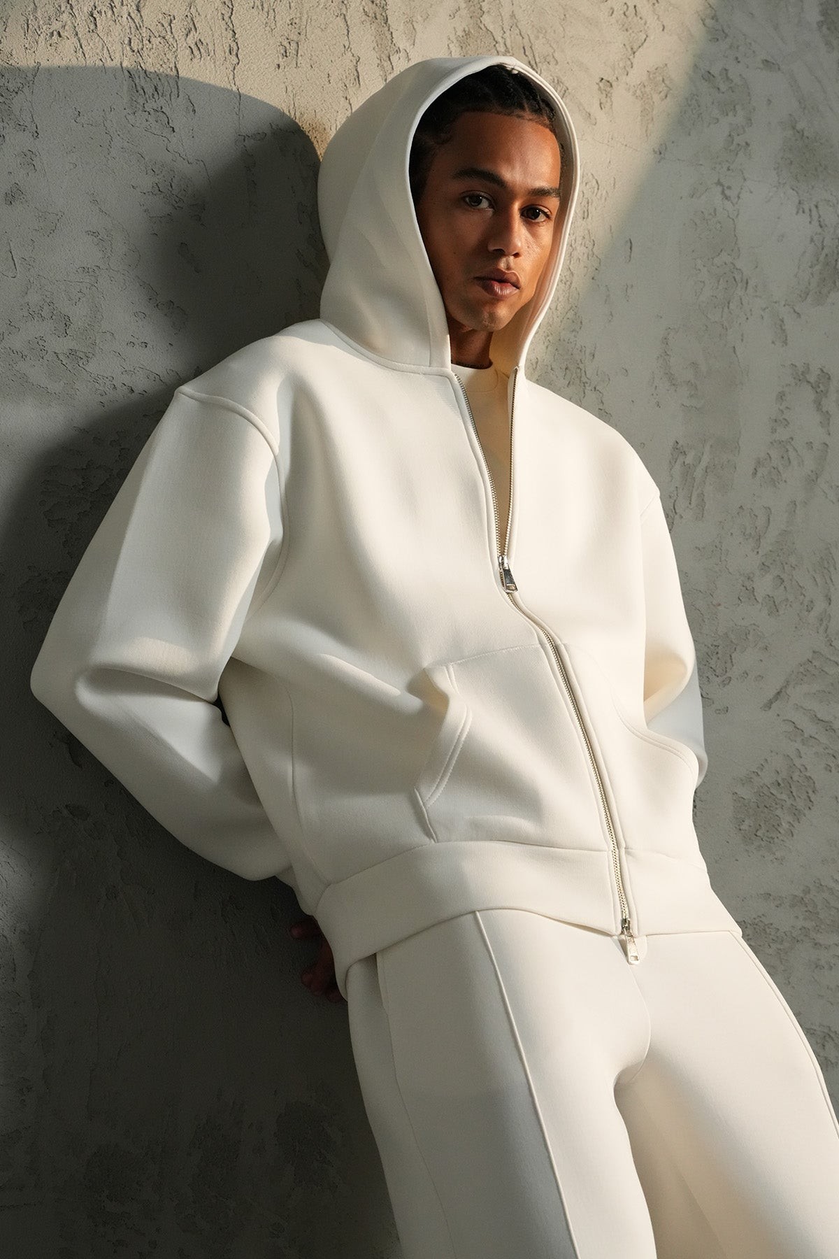 Ensemble IKAO Paris Néoprène Blanc LP2613 – Survêtement Homme Tendance au Meilleur Prix