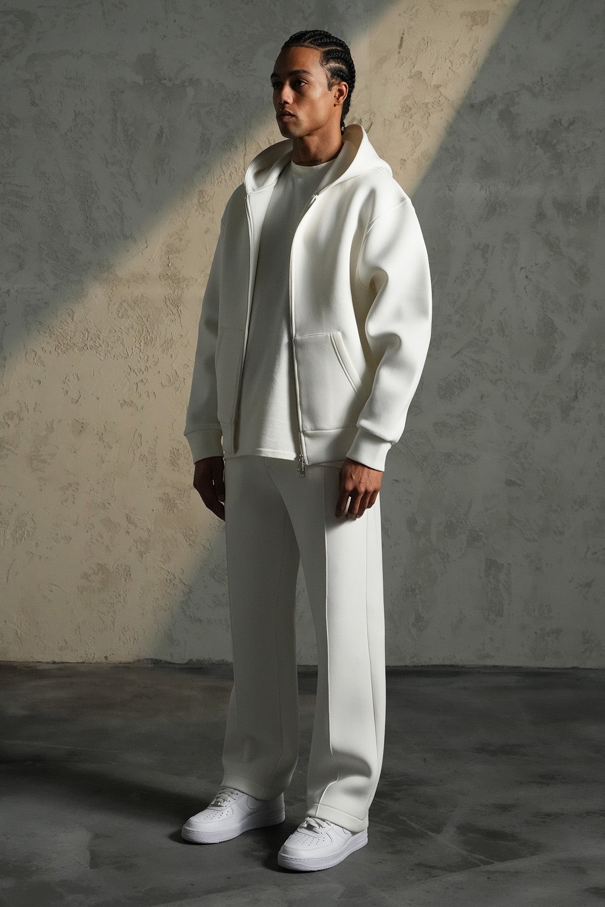 Ensemble IKAO Paris Néoprène Blanc LP2613 – Survêtement Homme Tendance au Meilleur Prix